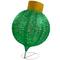 38" Green Outdoor Twinkling LED Tinsel Onion Ornament Decoration